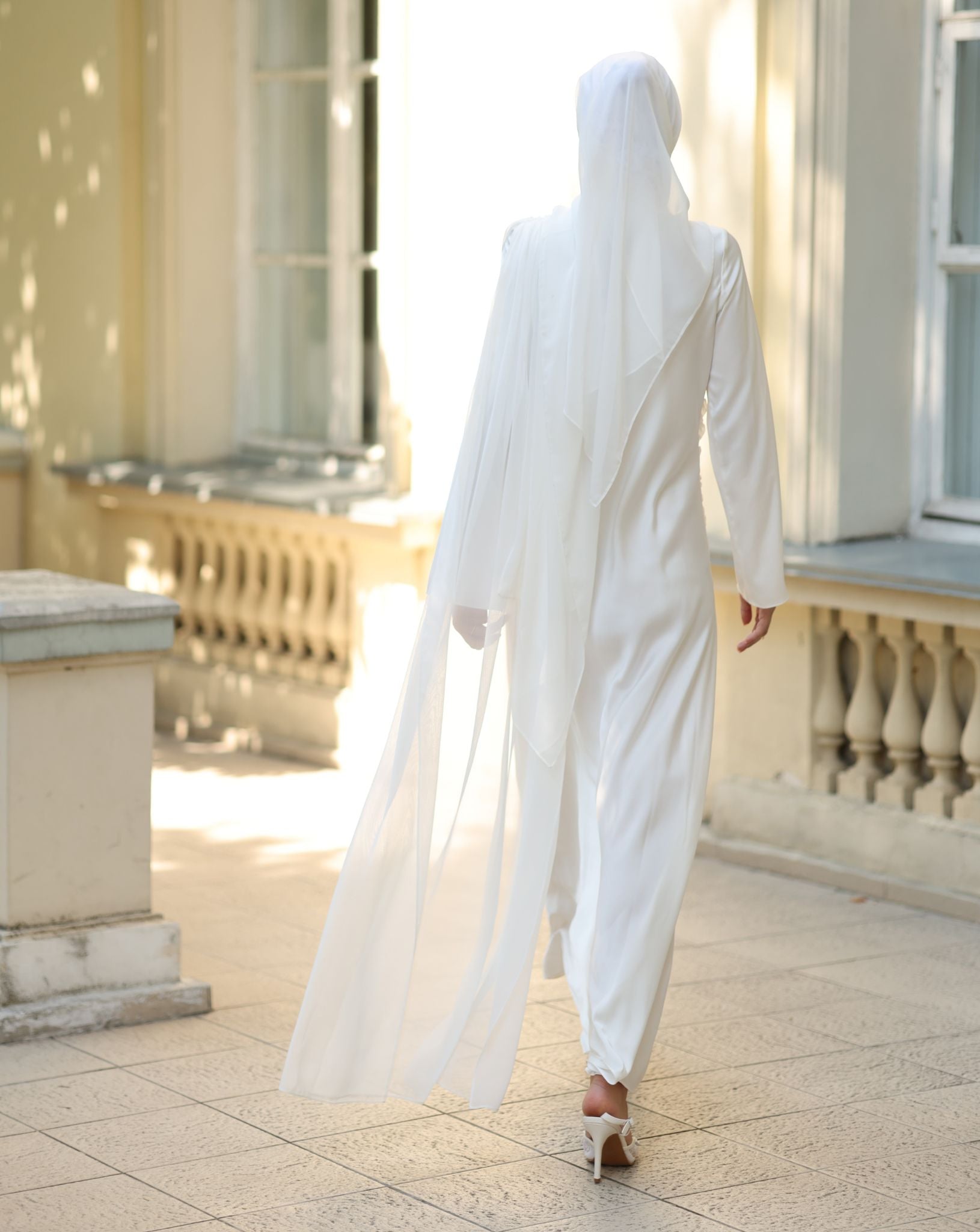 Amira Satin and Chiffon Dress
