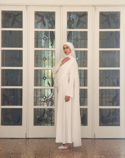 Amira Satin and Chiffon Dress